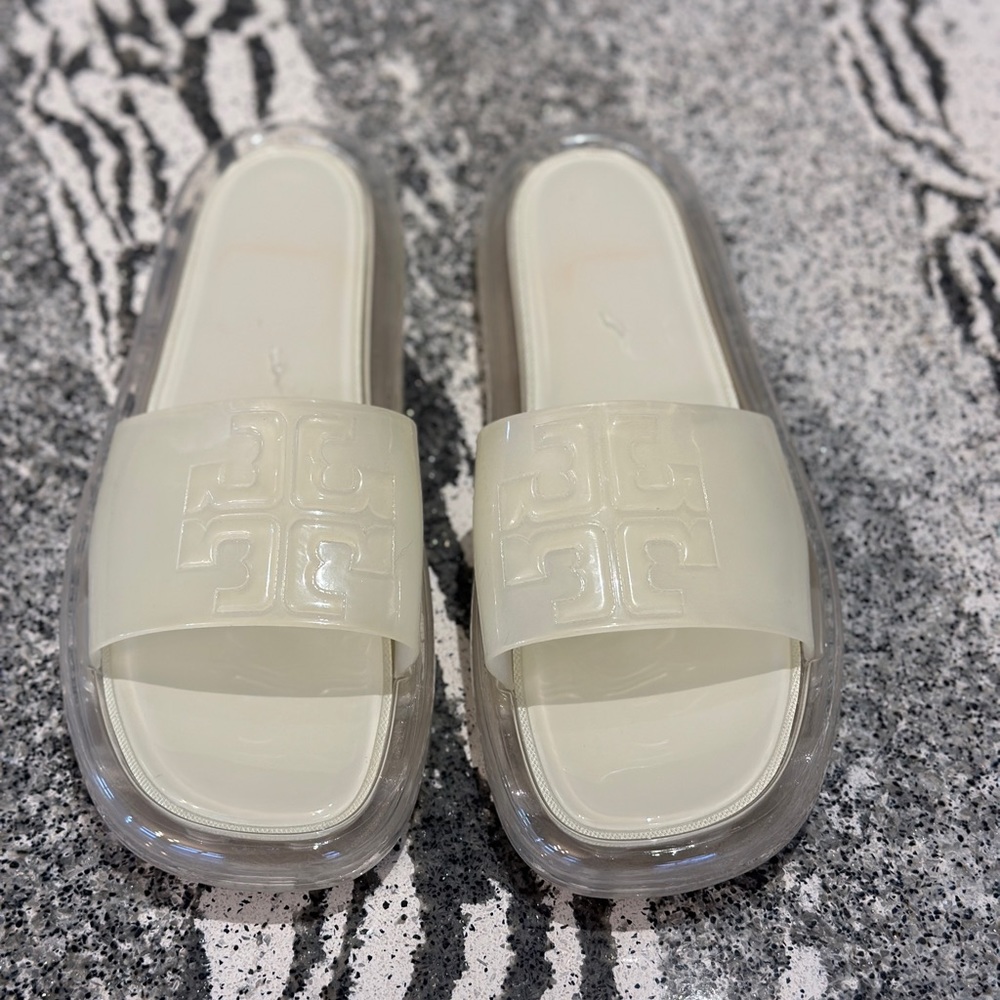 Tory Burch Clear Jelly slides